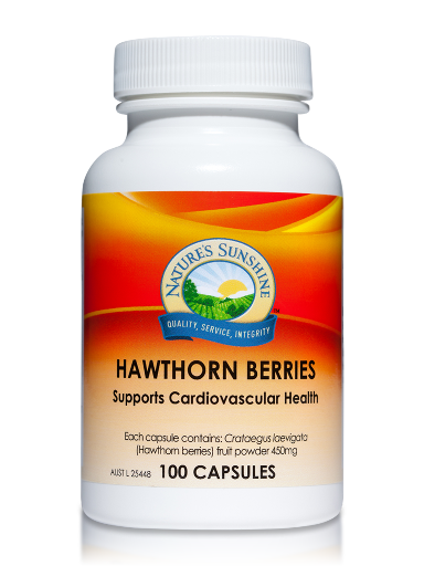 Hawthorn Berries 450mg (100 capsules)